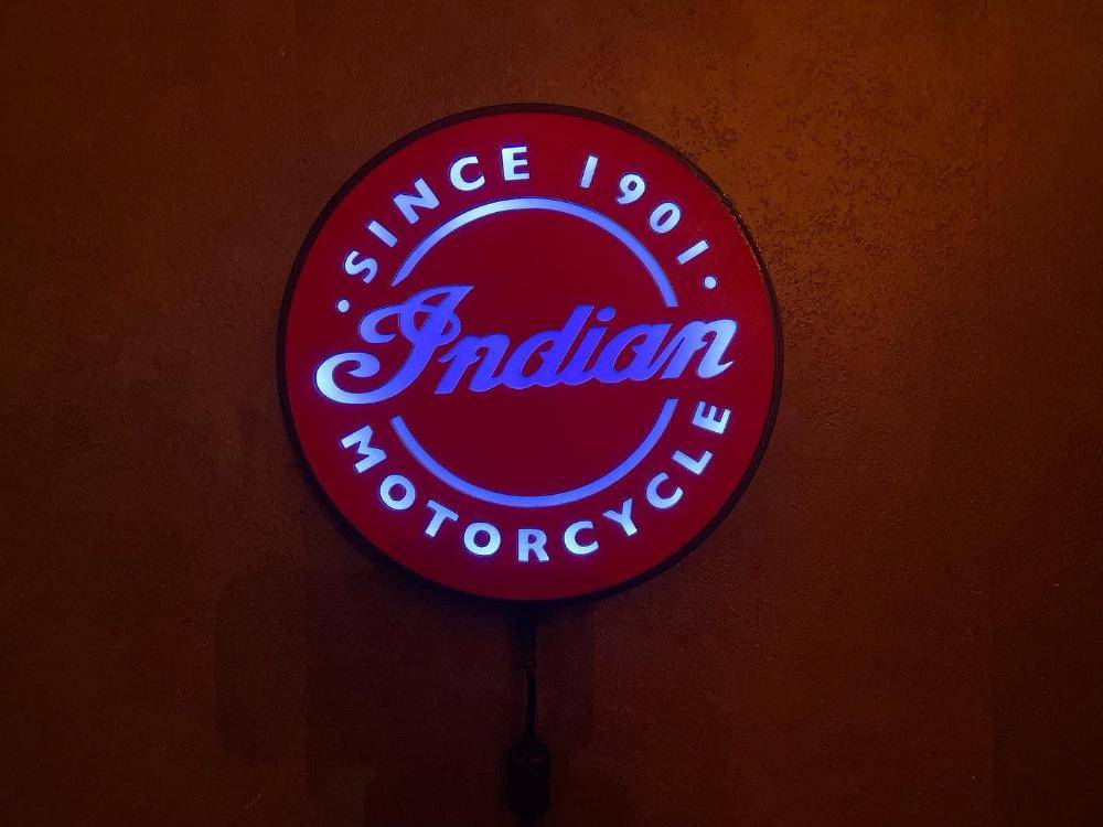 Indian Motorcyle LED Logo Lampe