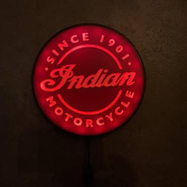 Indian Motorcyle LED Logo Lampe